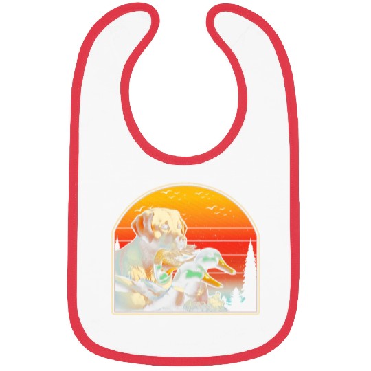 Sunset Labrador Retriever Mallard Ducks Wild Duck Hunting Bibs