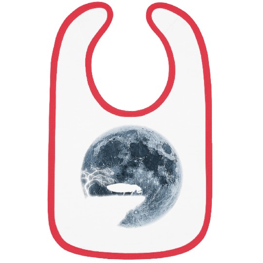 cicada Halloween Costume Moon Silhouette Creepy Bibs