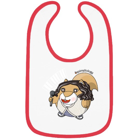 Squirrel Pet Singer with Microphone Emma Bibs
