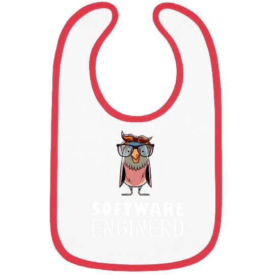 Owl Pet Funny software engineer with geek owl Bibs
