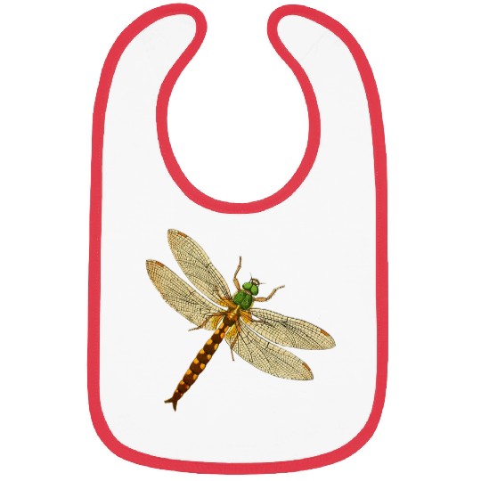 Cute dragonfly wings antique dragonfly illustration Bibs