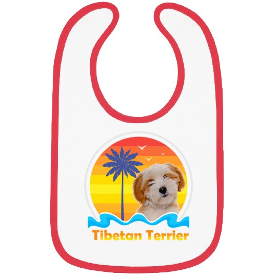 Cute Tibetan Terrier Bibs
