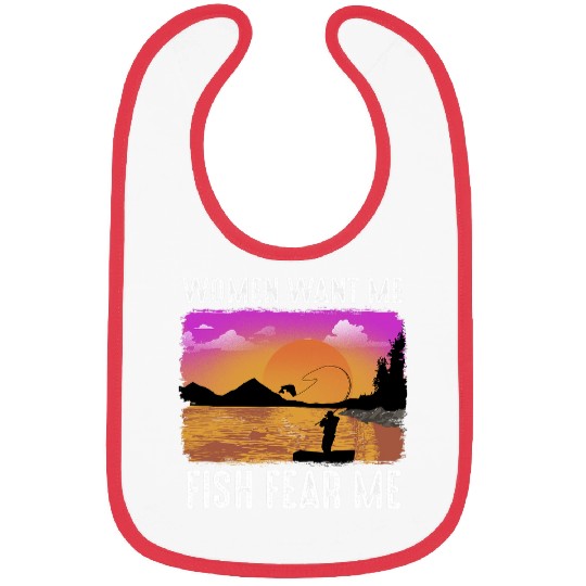 Women Want Me Fish Fear Me Bibs