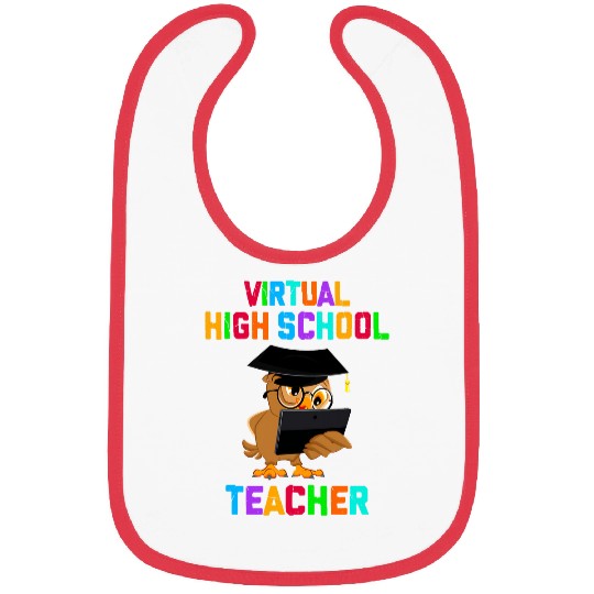 Owl Pet Virtual High School Teacher Funny Owl Lover Bibs