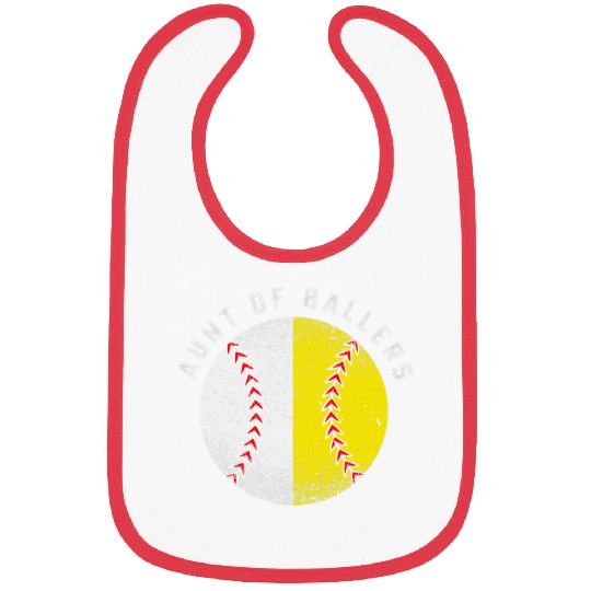 Funny Aunt Gift From Niece Softball Player Nephew Baseball Bibs