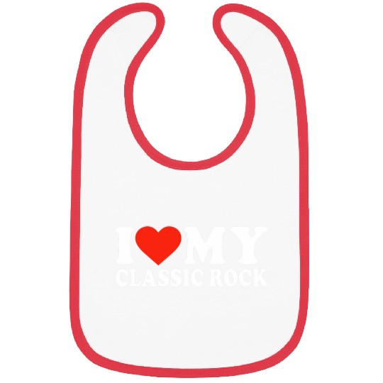 Funny Classic Rock   Rock Roll Lover 80s Music 70s Rock Bibs