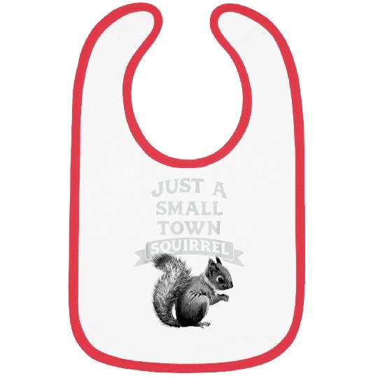 Squirrel Pet small town squirrel gift for animal lovers Bibs
