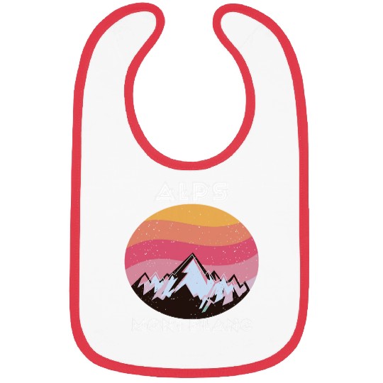 Alps Retro Mont Blanc Climbing Mountain Hiking Bibs