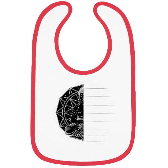 Positive Affirmation Mantra Buddha Bibs
