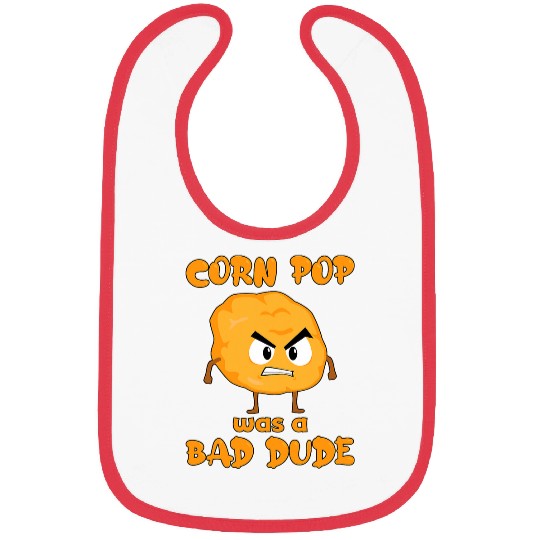 Lacrosse Gift Corn Pop Was A Bad Dude 8 Bibs