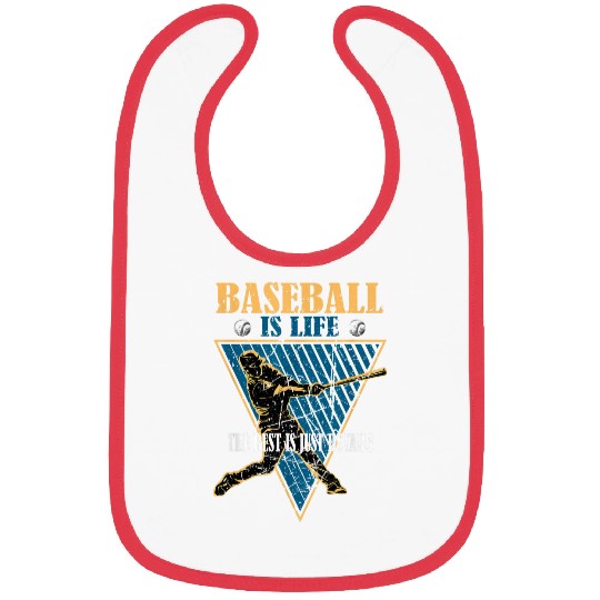 Baseball Is Life The Rest Is Just Details Funny Vintage Bibs