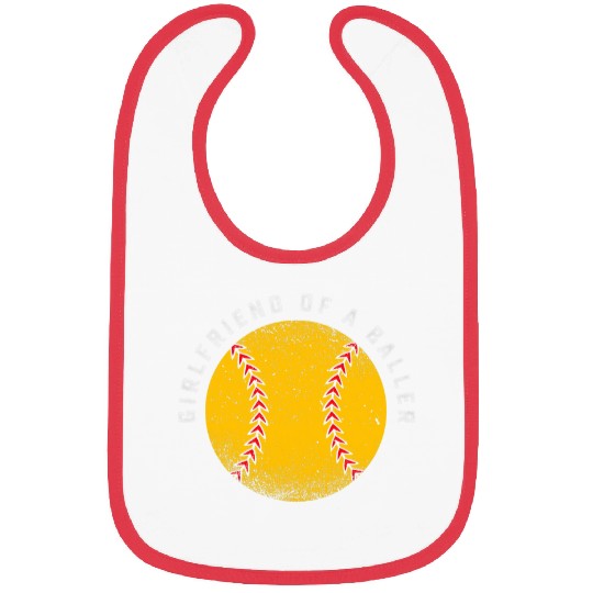 Funny Girlfriend Softball Player Team Lesbian Couple Partner Bibs