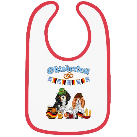 Cavalier King Charles Spaniel Oktoberfest Bibs