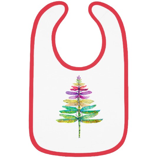 Dragonfly Christmas Tree Xmas Bibs