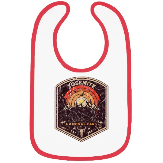 Retro Bear Yosemite National Park 1872 Hiking Souvenir Bibs