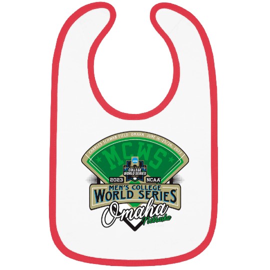 College World Series Baseball MCWS Officially Licensed Bibs