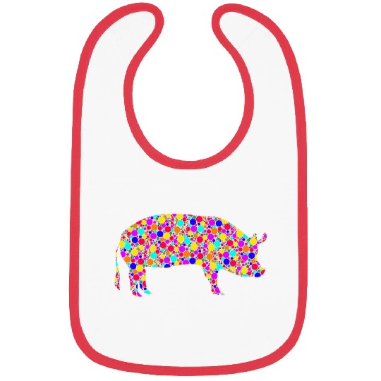 International Dot Day Colorful Dotted Pig 21 Bibs