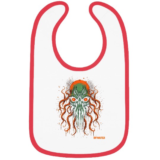 Otherworldly Cthulhu Cosmic Gateway Abstract Squid Bibs