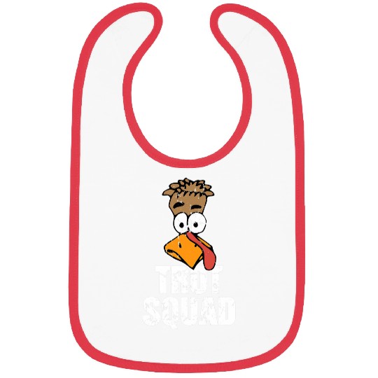 Lacrosse Gift Funny Turkey Trot Squad Thanksgiving Day Bibs