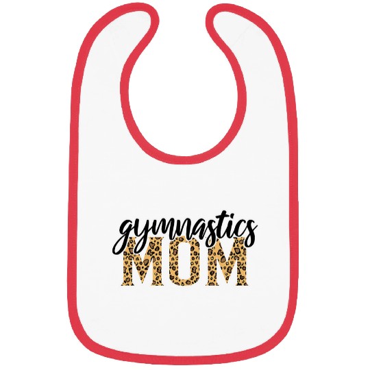 Gymnastics Mom Leopard Print Gymnastics Bibs