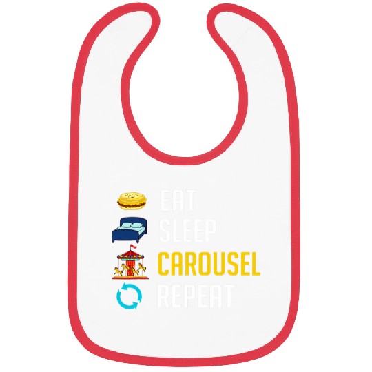 Horse Lover Carousel Horse Tornado carnivals Ride Amusement Park 234 Bibs