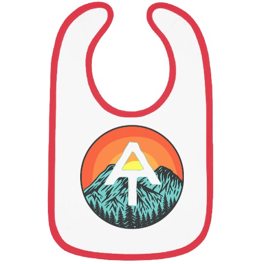 Appalachian Trail Mountains With Sunset Art Bibs
