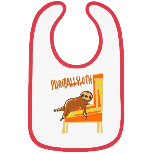 Sloth Pet Pinball Sloth Gift Women Girls Pinball Player Bibs