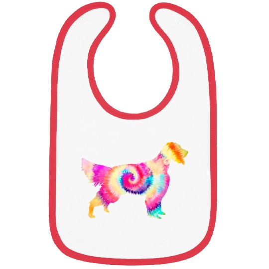 English Setter Dog Owner Tie Dye Bibs