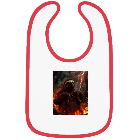 Sloth Pet Alpha Sloth Cringe Meme Funny Cringy Animal Bibs