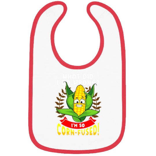 Lacrosse Gift Corn Cob Design For Maize Food Lover 2Im So CornFused Bibs