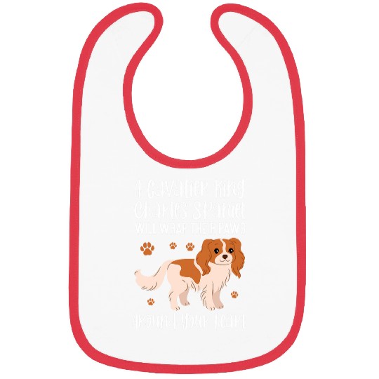 Cavalier King Charles Spaniel Will Wrap Their Paws Bibs