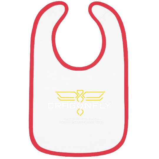 Dragonfly mission logo white Bibs