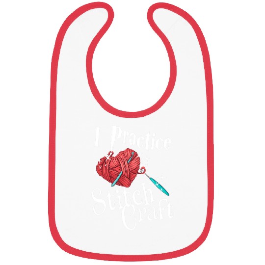 Knitting Yarn I Practice Stitch Craft Yarn Lovers Bibs