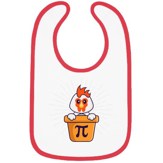 Chicken Pot Pie Funny Math Pi Day Funny Cute Food Lovers 21 Bibs