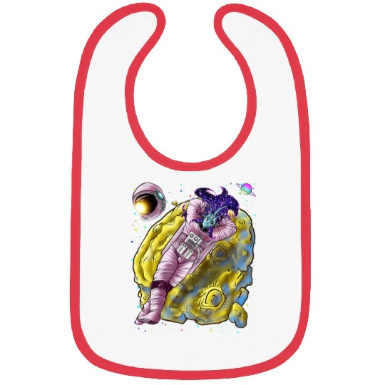 Anime Alien Girl Astronaut Nostalgia Wave Design Bibs