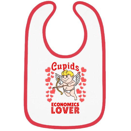 Cupids Favorite Economics Lover Valentines Day Bibs