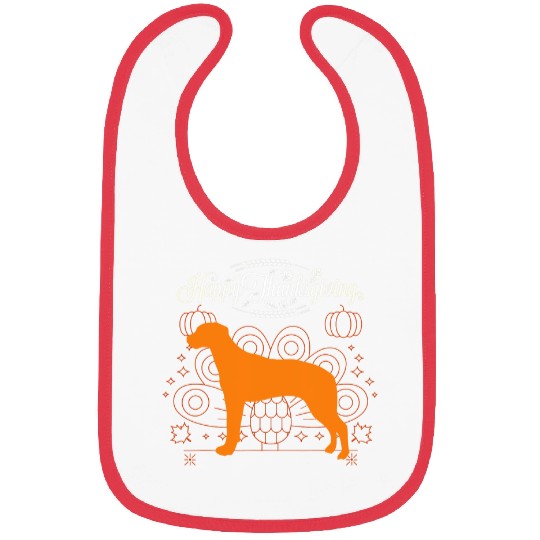 Happy Thanksgiving Rhodesian Ridgeback Dog Lover Bibs