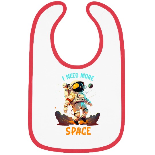 Astro Tee I Need More Space Astronaut 2 Bibs