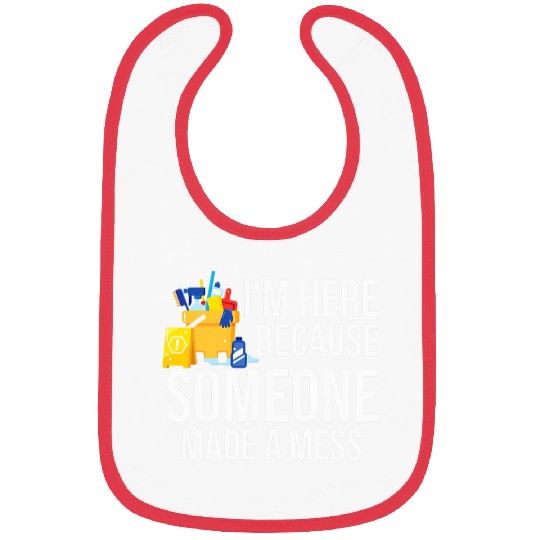 Funny Janitor Housekeeping Cleaners 22 Bibs