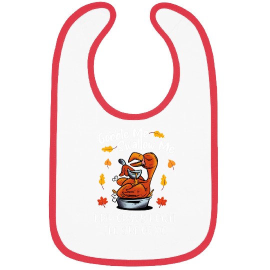 Lacrosse Gift Gobble Me Swallow Me   Funny Turkey Thanksgiving 2 Bibs