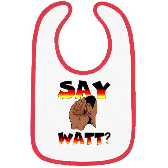 Funny Black Electrician Black and Proud Say Watt Design Bibs