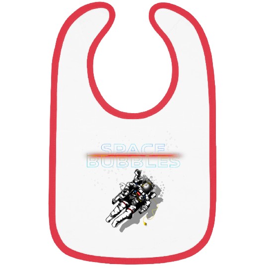 Astronaut in outer space flat earth space bubbles Bibs