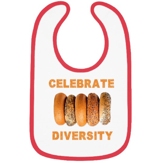 Celebrate Diversity Everything Bagel Baker Bagels Carbs Bibs