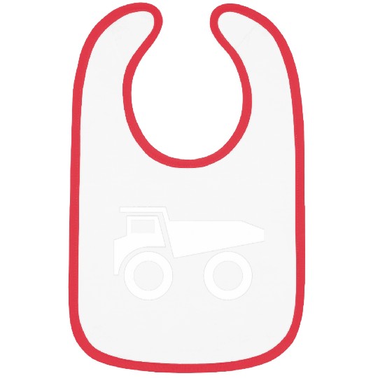 Dump Truck Silhouette Logo Bibs