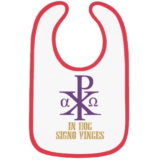 Chi Rho Christogram Catholic 3 Bibs