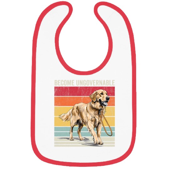 Become Ungovernable Golden Retriever Become Ungovernable Bibs