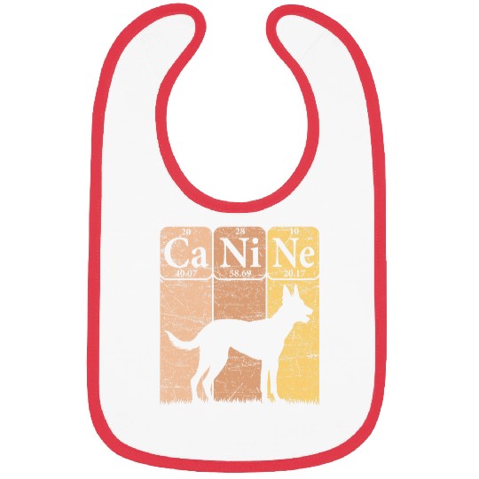 Belgian Malinois Dog Periodic Table Elements Malinois Canine Bibs