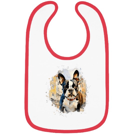 Boston Terrier Outdoor Landscape Adventure Dog Bibs