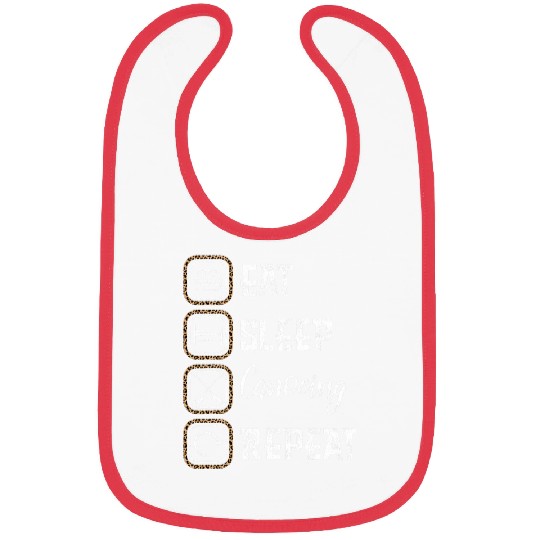 Eat Sleep Canoeing Repeat Leopard Print Canoe Boat Canoeing Bibs