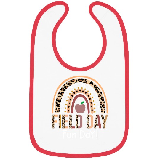 Field Trip Fun Day 2Rainbow Leopard Adults Math Teacher Bibs